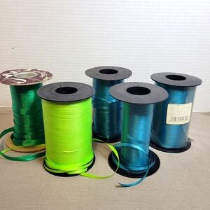 Curling Ribbon Bundle- Blue and Green